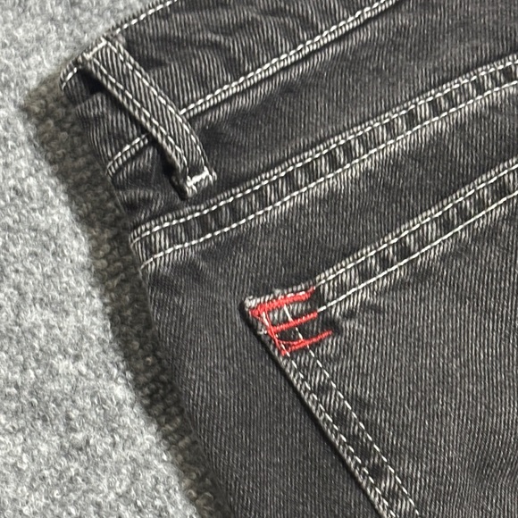 BDG Urban Outfitters Wide Leg Cargo Jeans Size 24 Washed Black - Picture 7 of 9